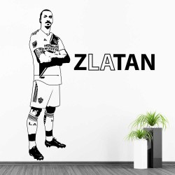 Zlatan Ibrahimovic LA Galaxy Soccer Vinyl Wall Art Decal (WD-1128)