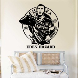 สติกเกอร์ติดผนัง Eden Hazard Chelsea Football  / Wall Sticker  (WD-1129)