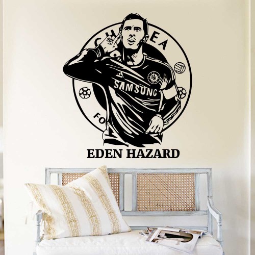 สติกเกอร์ติดผนัง Eden Hazard Chelsea Football  / Wall Sticker