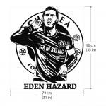 สติกเกอร์ติดผนัง Eden Hazard Chelsea Football  / Wall Sticker