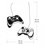 สติกเกอร์ติดผนัง เกมส์คอนโทรเลอร์  Game controller  / Wall Sticker