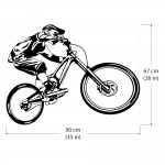 Mountainbike Fahrrad   Wandaufkleber Wandtattoo