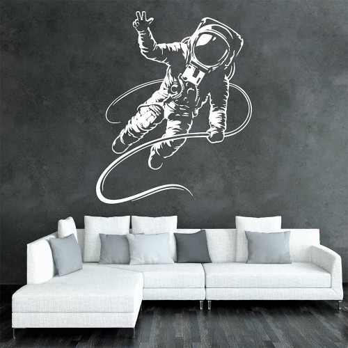 Space Astronaut Vinyl Wall Art Decal 