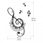 Music Note Vinyl Wall Art Decal 