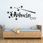 สติกเกอร์ติดผนังแฮร์รี่ พอตเตอร์ ใส่ชื่อได้  Personalized Name Harry Potter  / Wall Sticker