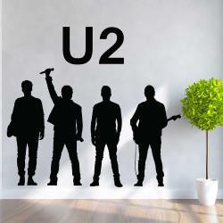 สติกเกอร์ติดผนัง วงดนตรี ยูทู U2 Rock Band  Wall Sticker  (WD-1148)