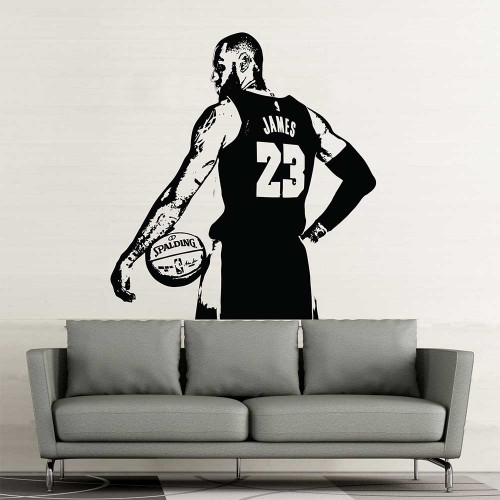 LeBron James NBA Basketball Vinyl Wall Art Decal 