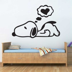 Snoopy peanut Dream Vinyl Wall Art Decal (WD-1161)