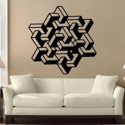 Geometric Art Vinyl Wall Art Decal (WD-1162)