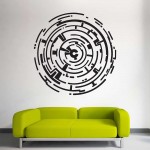 Maze Wall Art Labyrinth Vinyl Wall Art Decal 