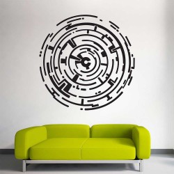 Maze Wall Art Labyrinth Vinyl Wall Art Decal (WD-1163)